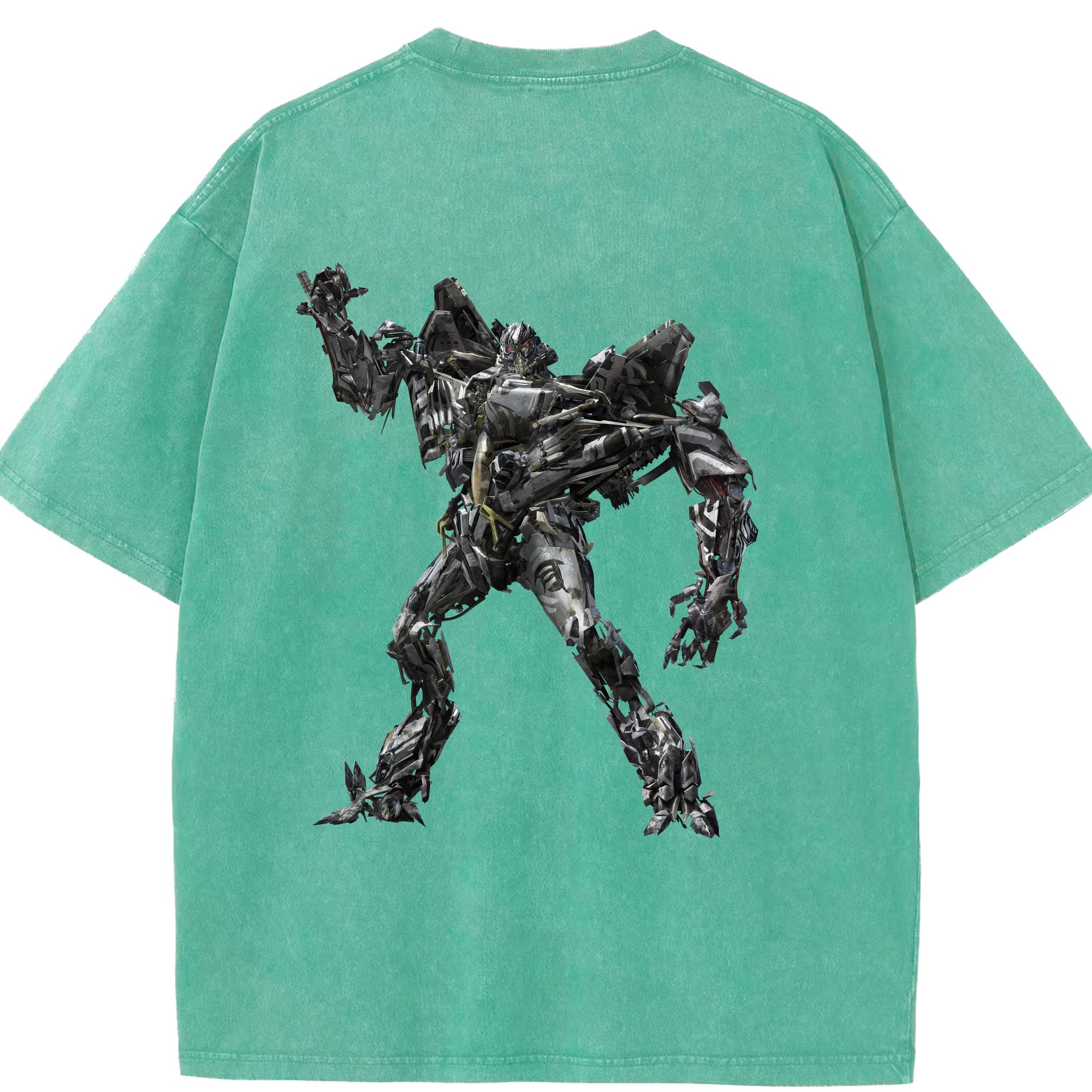（画像用） Transformers トランスフォーマー 綿100% ヴィンテージ風 半袖Tシャツ（背面プリント）